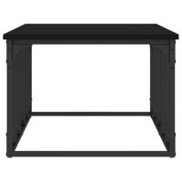 Salontafel 100x50x35,5 cm bewerkt hout zwart - thumbnail