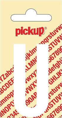 Plakletter Nobel Sticker witte letter U Pickup - Pickup Plakletter Nobel Sticker witte letter U Pickup - Pickup