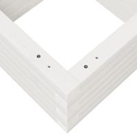 VidaXL Plantenbak 40x40x23 cm massief grenenhout wit - thumbnail
