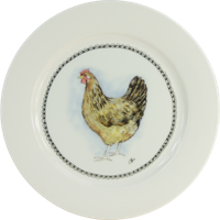 Boerenwinkel Ontbijtbord 21cm Hen - thumbnail