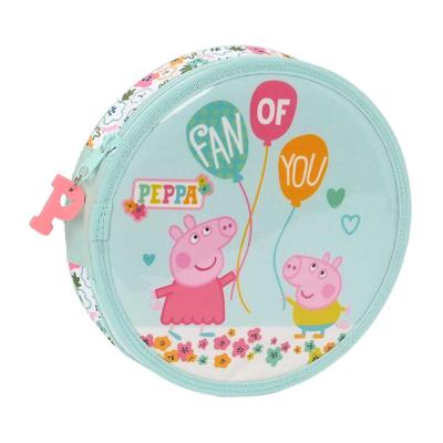 Pennenzak Peppa Pig Cosy corner Cirkelvormig Licht Blauw (18 Onderdelen)