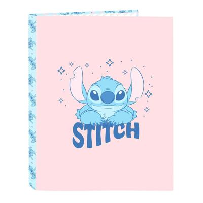 Ringmap Lilo & Stitch Ohana Blauw Licht Roze A4 26.5 x 33 x 4 cm
