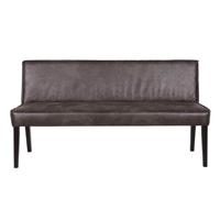 BePureHome Rodeo eetbank gestoffeerd zwart - thumbnail