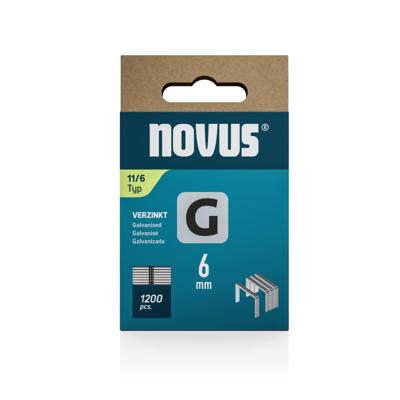 Novus Tools 042-0795 Nieten met plat draad Type 11 1200 stuk(s) Afm. (l x b) 6 mm x 10.6 mm