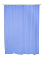 Douchegordijn Exma basic azul Blauw PVC 180 x 180 cm - thumbnail