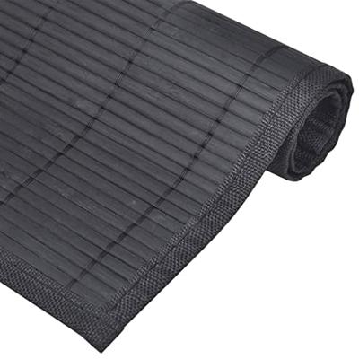 VidaXL 6 placemats bamboe 30 x 45 cm zwart VidaXL 6 placemats bamboe 30 x 45 cm zwart