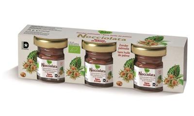 Nocciolata Choco hazelnootpasta bio 75 Gram Nocciolata Choco hazelnootpasta bio 75 Gram