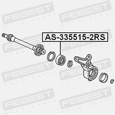 Lager, aandrijfas AS3355152RS