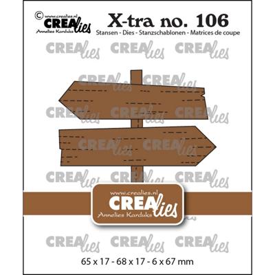 Crealies • x-tra snijmallen wegwijzerbordjes