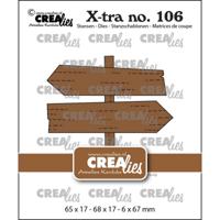 Crealies • x-tra snijmallen wegwijzerbordjes - thumbnail