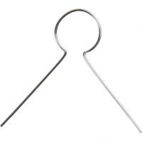 Creativ Company Metalen hanger - verzilverd, 50st. - thumbnail