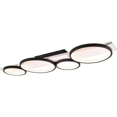 LED Plafondlamp 44W. Dimbaar Warm Wit 3000K. Mat Zwart Metaal