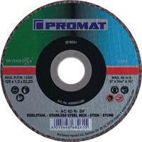 Promat/Tecwerk Doorslijpschijf | universeel | D115x1mm recht | RVS / staal / steen | gat 22,23 mm - 4000841049 - thumbnail