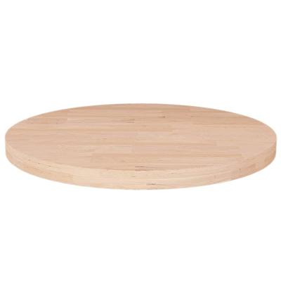 Tafelblad rond 40x2,5 cm onbehandeld massief eikenhout