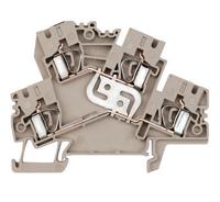 Weidmüller 8671080000 Klem 2-etages Spanveer Donkerbeige 50 stuk(s) - thumbnail