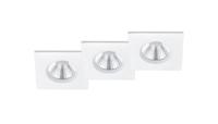 Trio Badkamer inbouwspotsZagros (3x) met led vierkant wit - 650610331 - thumbnail
