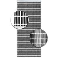 Vliegengordijn Hulzen Zwart - 90cm x 210cm - thumbnail