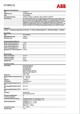 ABB 1SVR500020R0000 CT-MFD.12 Tijdrelais Multifunctioneel 1 stuk(s)