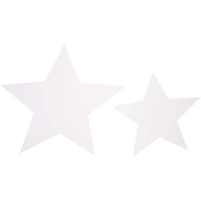 Vivi Gade Sterren, afm 7,3+10 cm, 240 gr, wit, 40 stuk/ 1 doos