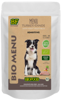 BF Petfood Biofood Organic Bio Menu Sensitive kalkoen natvoer hond (150 g) 2 x (15 x 150 g) - thumbnail