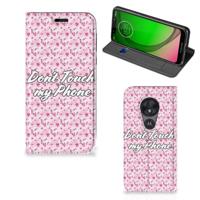 Motorola Moto G7 Play Design Case Flowers Pink DTMP - thumbnail