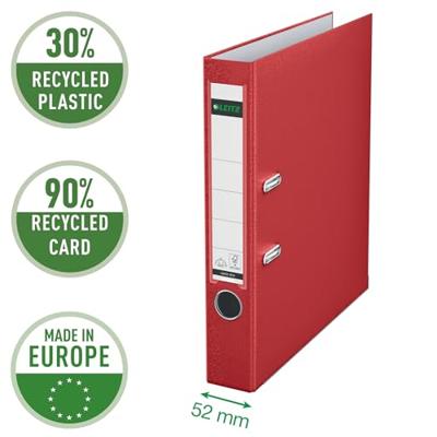 Leitz 180° ordner, A4, uit PP, rug van 5 cm, rood Leitz 180° ordner, A4, uit PP, rug van 5 cm, rood