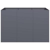 Plantenbak 120x80x80 cm staal antracietkleurig - thumbnail