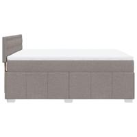 Boxspring met matras stof taupe 140x200 cm - thumbnail