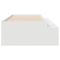 Opbergbedframe met opslag Wit 100 x 200 cm Bewerkt hout - thumbnail