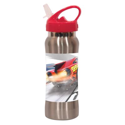 Giovas Tuitbeker Cars Staal 580 Ml Zilver/rood