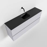 MONDIAZ ADA 120cm toiletmeubel cale. LEX wastafel urban midden zonder kraangat - thumbnail