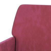 Fauteuil 62x79x79 cm fluweel wijnrood - thumbnail