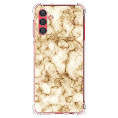 Samsung Galaxy A13 5G | A04s Anti-Shock Hoesje Marmer Goud Samsung Galaxy A13 5G | A04s Anti-Shock Hoesje Marmer Goud