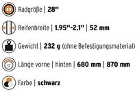Sks stel spatborden 28" opdruk universeel zwart framebev. - thumbnail