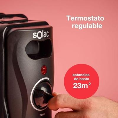 Olieradiator Solac RA810 Zwart 2300 W - thumbnail
