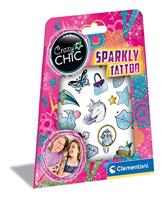 Clementoni Crazy Chic Sparkly Tattoo - thumbnail