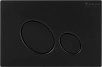 Saqu Loop bedieningspaneel mat zwart voor Geberit UP100 - thumbnail