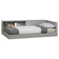 Woood Connect Hoekbed 90 x 200 cm - Grijs - thumbnail