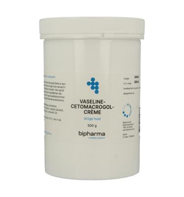 Bipharma Vaselinecetomacrogolcreme 500 Gram