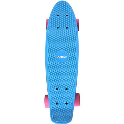 Move skateboard Old School Retro 57,5 cm aluminium lichtblauw
