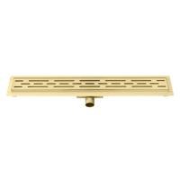 Douchegoot Best Design Nancy Met Flens 70x7x7 cm RVS Mat Goud - thumbnail