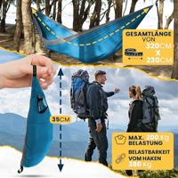 Ticket to the Moon King Size Hangmat - Aqua / Dark Grey - thumbnail