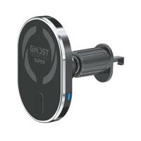 Celly GhostSuperMag MagSafe Wireless Car Charger Holder Black - thumbnail