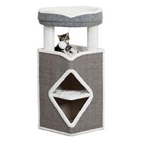 TRIXIE CAT TOWER ARMA GRIJS / WIT 54X54X98 CM - thumbnail