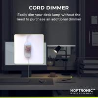 Riga LED tafellamp - Kantelbaar en draaibaar - Ingebouwde dimmer - Bureaulamp voor binnen - GU10 fitting - Max. 35 Watt - Zwart - 3 jaar garantie - thumbnail