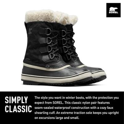 Sorel Winter Canrnival™ Boot Wp Sneeuwlaars Dames Black, Stone 11 Sorel Winter Canrnival™ Boot Wp Sneeuwlaars Dames Black, Stone 11