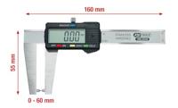KS Tools 300.0540 Digitale remschijfschuifmaat 0-60 mm, 160 mm - thumbnail