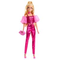 Barbie - Deluxe Style Pop - Metallic Roze Outfit en Blond Haar - Barbie - JFP40 - thumbnail