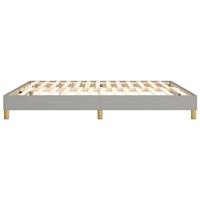 Boxspringframe stof lichtgrijs 180x200 cm - thumbnail