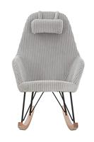 Artistiq Schommelstoel 'Jesús' Rib, kleur grijs - thumbnail